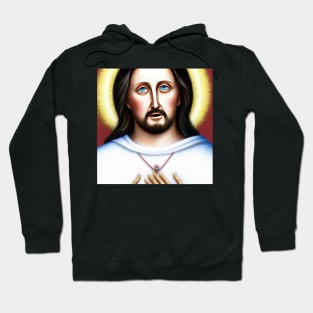 3D Look Artificial Intelligence Art of our Merciful Lord Jesus Hoodie